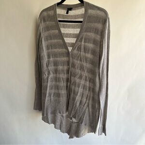 Left Of Center Cardigan Sweater Sz Sm Women’s Gray Knit EUC
